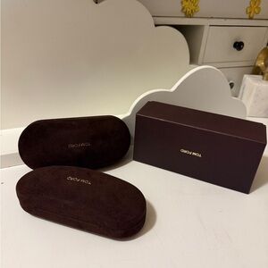 Two original Tomford sunglass case velvet clean and very new